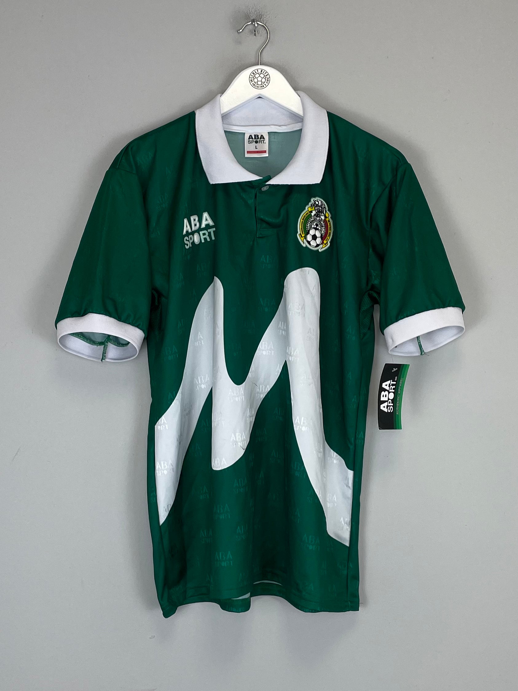 Shop 1995 MEXICO *REISSUE* BNWT HOME SHIRT (L) ABA SPORT, classic football shirts, vintage football shirts & retro soccer jerseys at Cult Kits