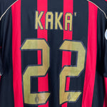 Shop 2006/07 AC MILAN KAKA #22 HOME SHIRT (XL) ADIDAS, classic football shirts, vintage football shirts & retro soccer jerseys at Cult Kits
