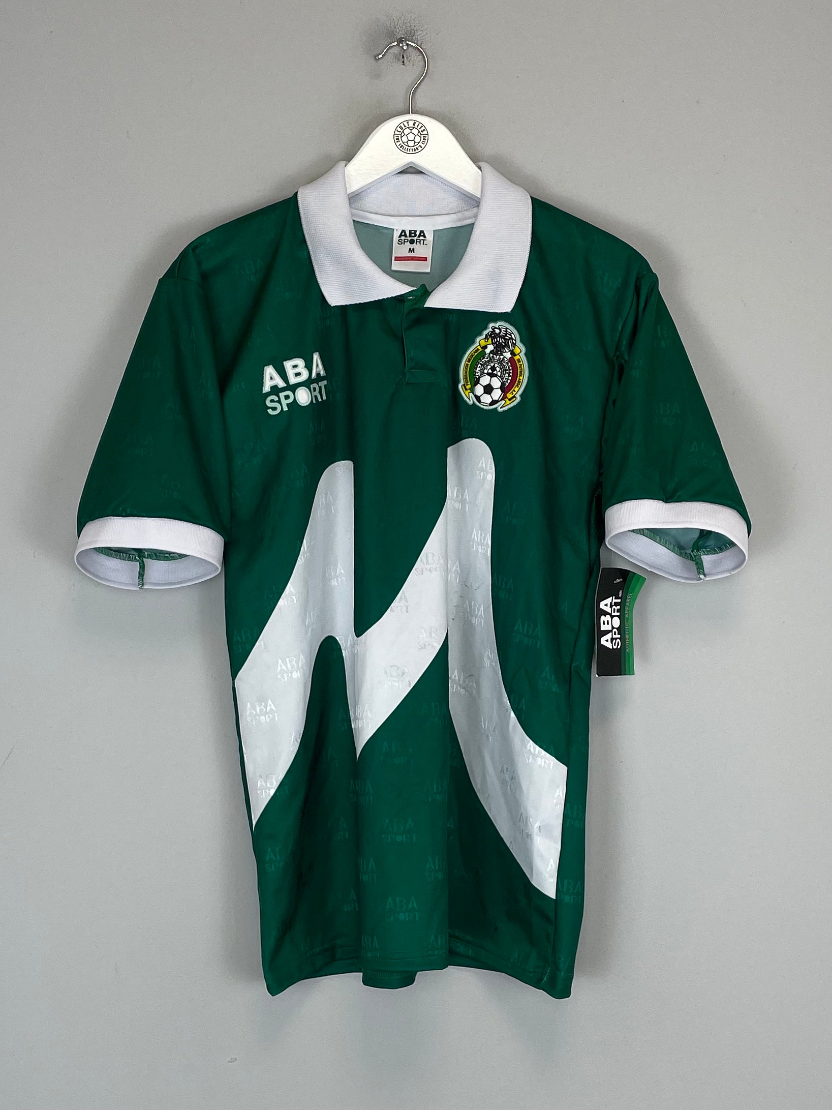 Shop 1995 MEXICO *REISSUE* BNWT HOME SHIRT (M) ABA SPORT, classic football shirts, vintage football shirts & retro soccer jerseys at Cult Kits