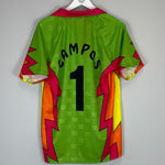 Shop 1995 MEXICO CAMPOS #1 *REISSUE* GK SHIRT (XL) ABA SPORT, classic football shirts, vintage football shirts & retro soccer jerseys at Cult Kits