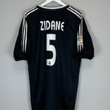 2004/05 REAL MADRID ZIDANE #5 AWAY SHIRT (XL) ADIDAS