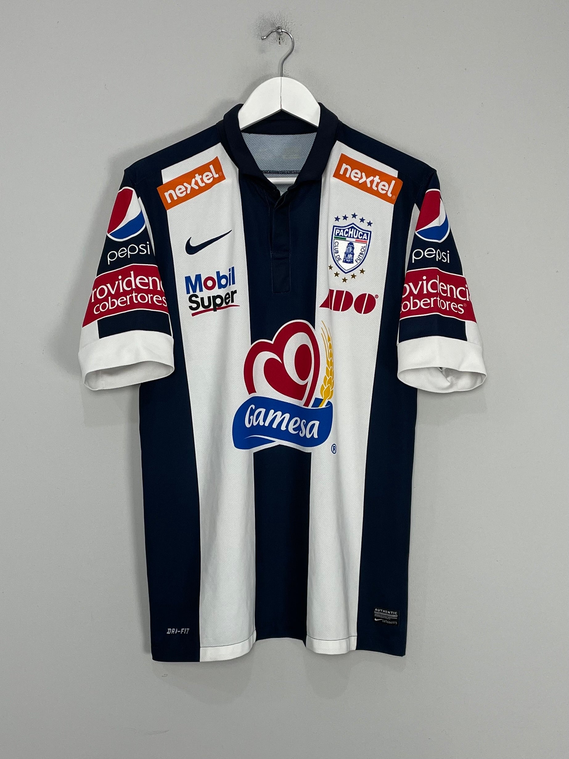Shop 2012/13 PACHUCA E.VALENCIA #14 HOME SHIRT (M) NIKE, classic football shirts, vintage football shirts & retro soccer jerseys at Cult Kits