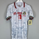 Shop 1998 MEXICO C.BLANCO #11 *REISSUE* BNWT AWAY SHIRT (S) ABA SPORT, classic football shirts, vintage football shirts & retro soccer jerseys at Cult Kits