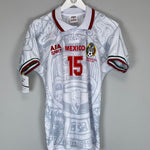 Shop 1998 MEXICO HERNANDEZ #15 *REISSUE* BNWT AWAY SHIRT (S) ABA SPORT, classic football shirts, vintage football shirts & retro soccer jerseys at Cult Kits