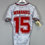 Shop 1998 MEXICO HERNANDEZ #15 *REISSUE* BNWT AWAY SHIRT (S) ABA SPORT, classic football shirts, vintage football shirts & retro soccer jerseys at Cult Kits