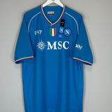 2023/24 NAPOLI KVARATSKHELIA #77 *BNWT* HOME SHIRT (4XL) EA7