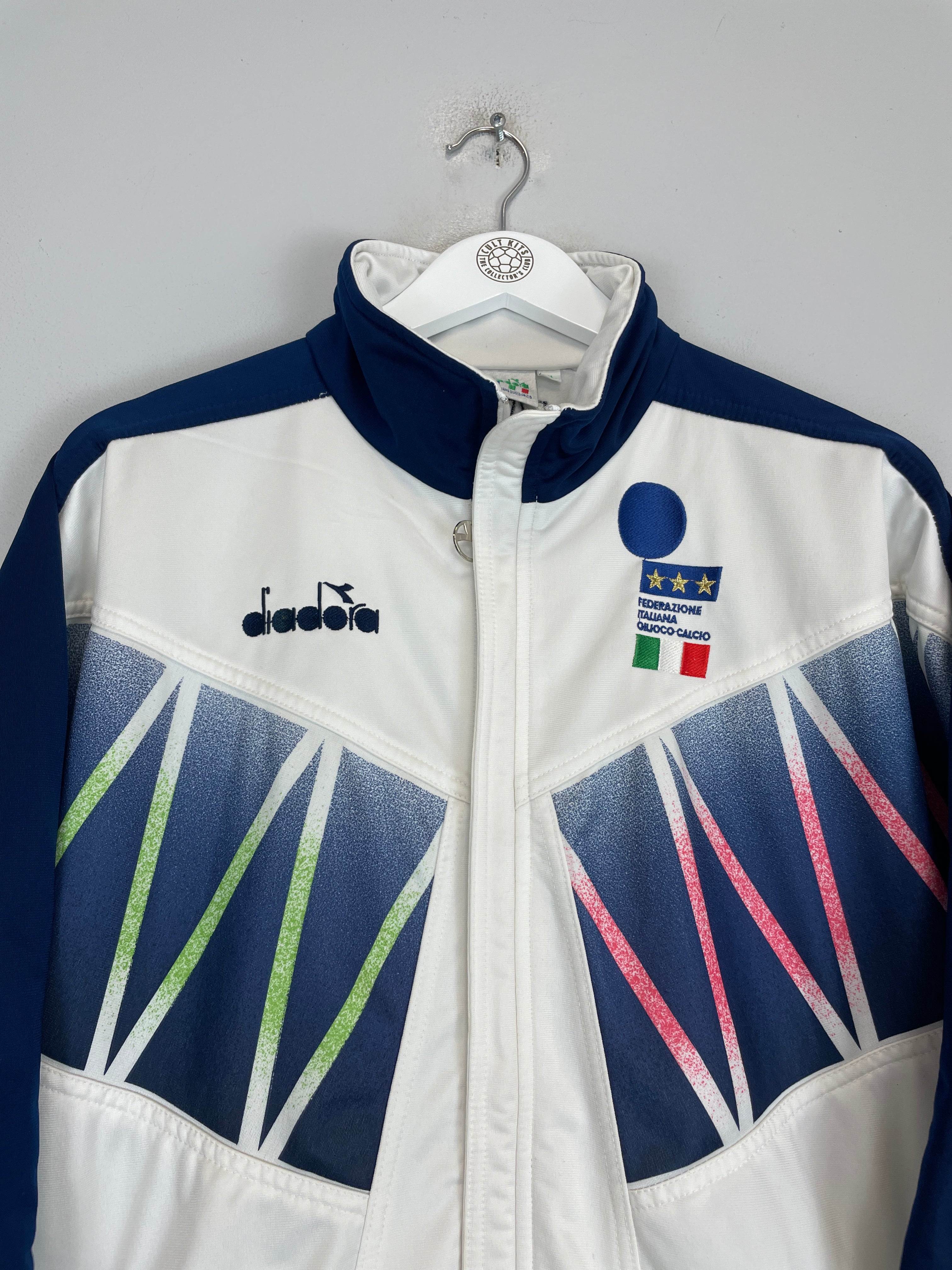 Shop 1994 ITALY TRACK JACKET (XL) DIADORA, classic football shirts, vintage football shirts & retro soccer jerseys at Cult Kits