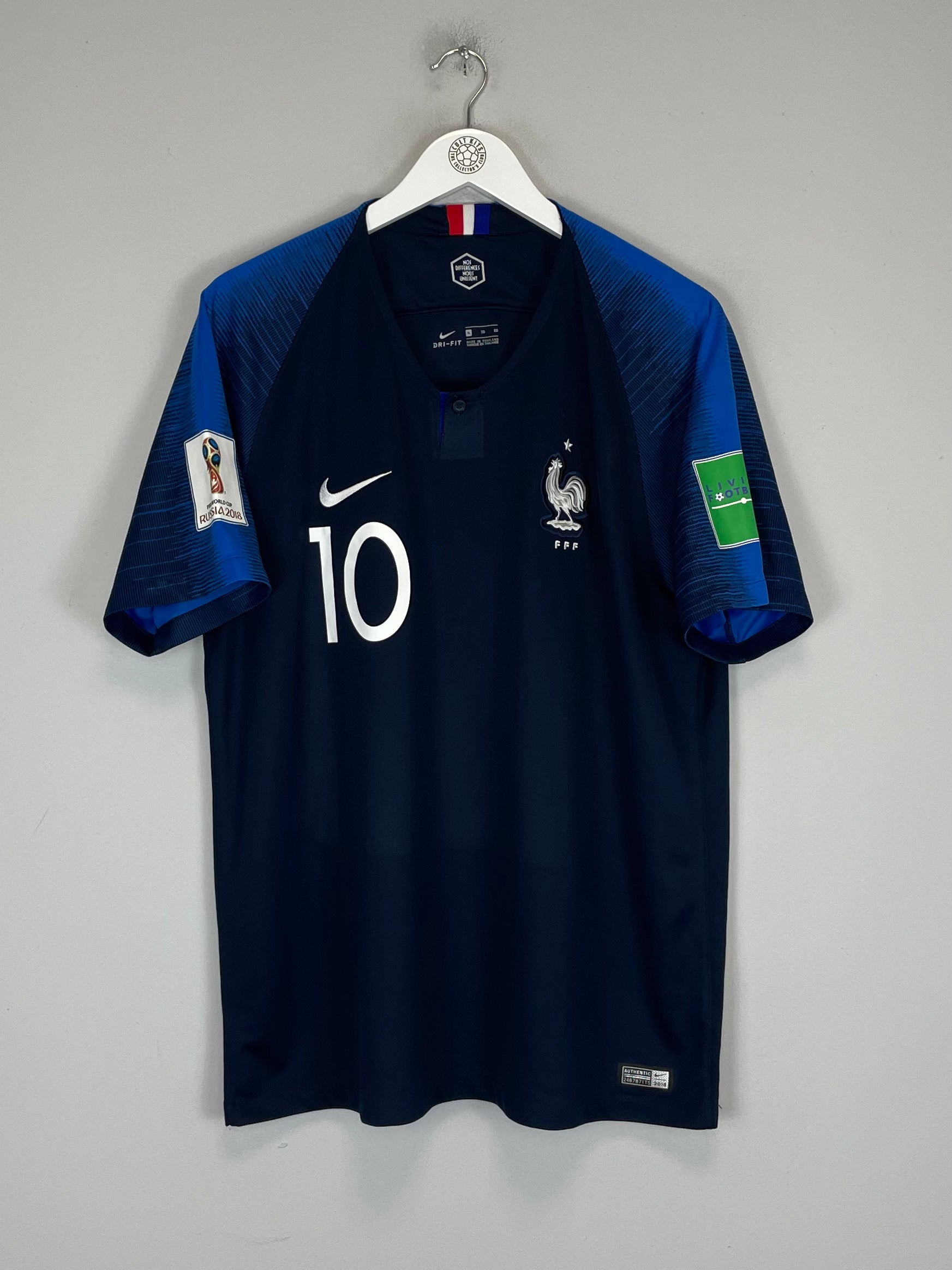 Shop 2018/19 FRANCE MBAPPE #10 HOME SHIRT (XL) NIKE, classic football shirts, vintage football shirts & retro soccer jerseys at Cult Kits