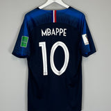 Shop 2018/19 FRANCE MBAPPE #10 HOME SHIRT (XL) NIKE, classic football shirts, vintage football shirts & retro soccer jerseys at Cult Kits