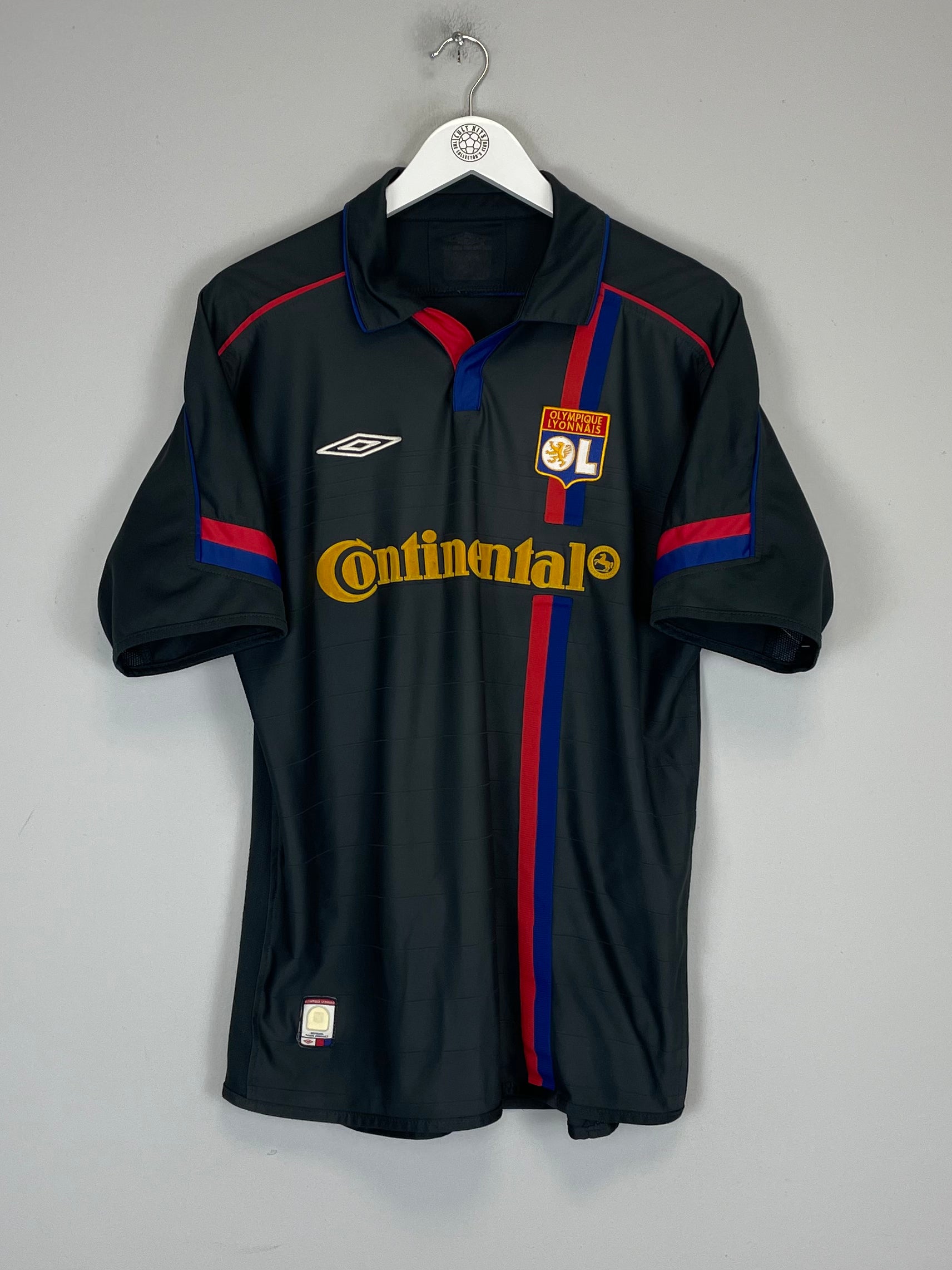 Shop 2003/04 LYON JUNINHO #8 AWAY SHIRT (L) UMBRO, classic football shirts, vintage football shirts & retro soccer jerseys at Cult Kits