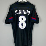 Shop 2003/04 LYON JUNINHO #8 AWAY SHIRT (L) UMBRO, classic football shirts, vintage football shirts & retro soccer jerseys at Cult Kits