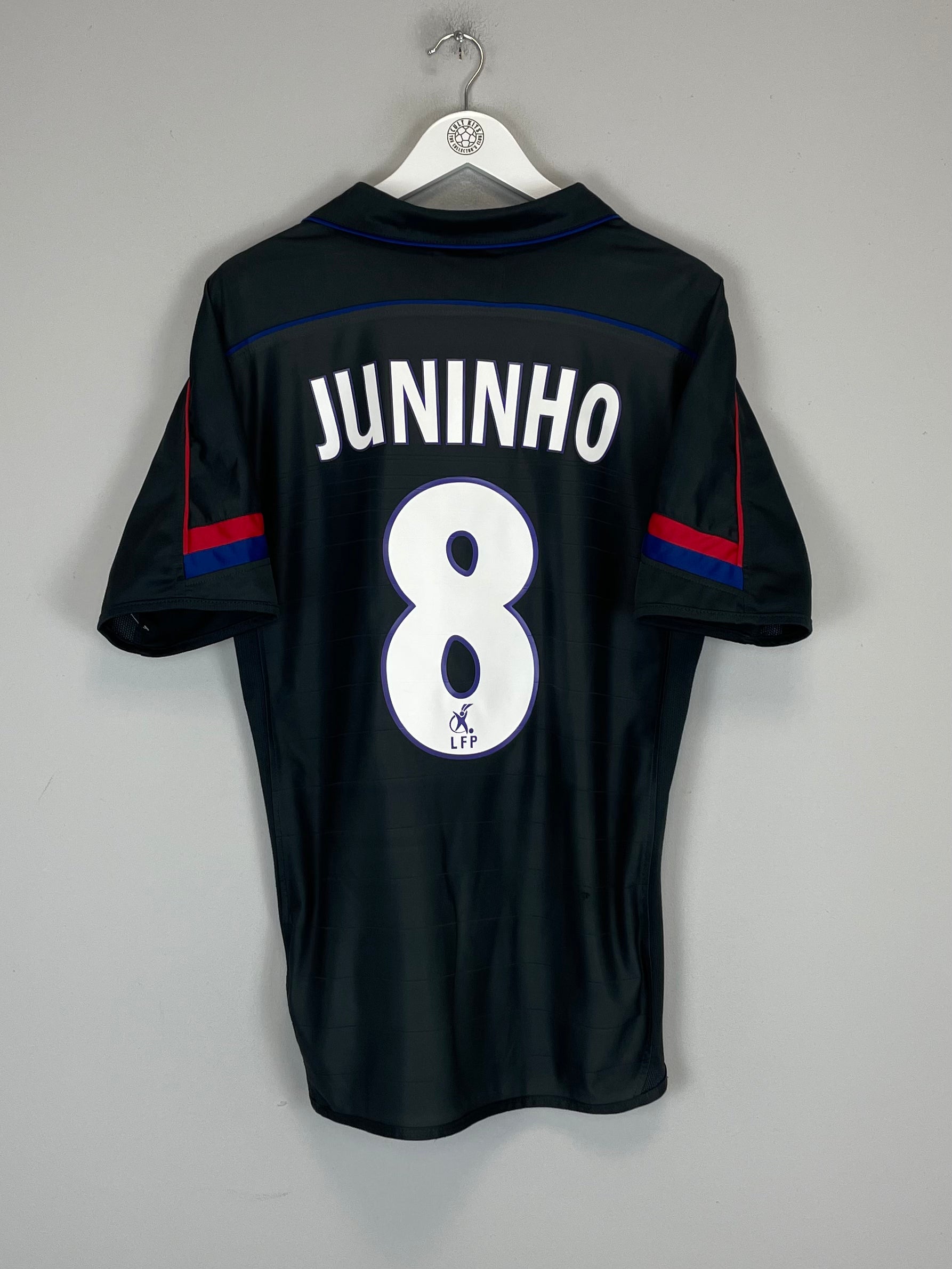 Shop 2003/04 LYON JUNINHO #8 AWAY SHIRT (L) UMBRO, classic football shirts, vintage football shirts & retro soccer jerseys at Cult Kits