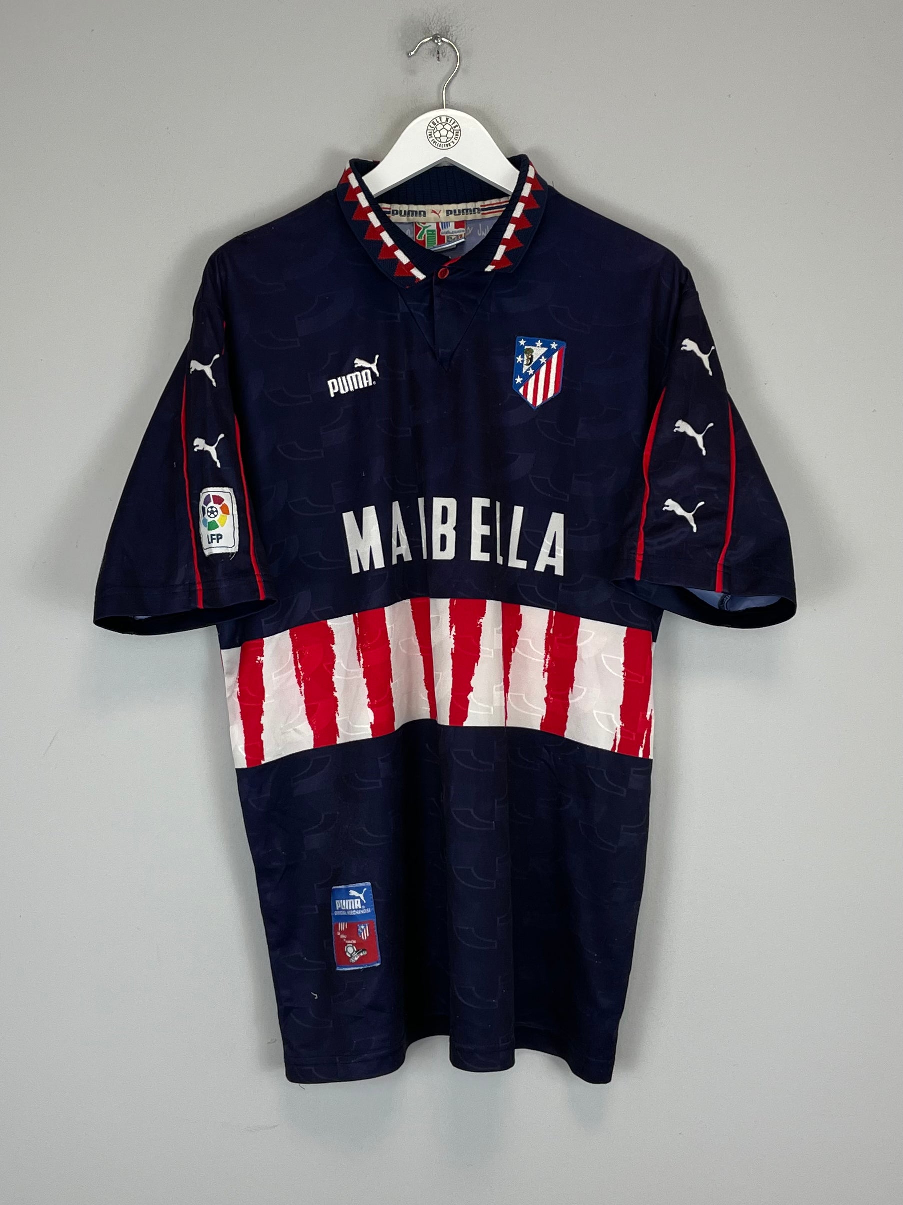 Shop 1997/98 ATLETICO MADRID AWAY SHIRT (L) PUMA, classic football shirts, vintage football shirts & retro soccer jerseys at Cult Kits