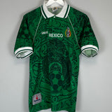 Shop 1999 MEXICO HOME SHIRT (M) GARCIS, classic football shirts, vintage football shirts & retro soccer jerseys at Cult Kits