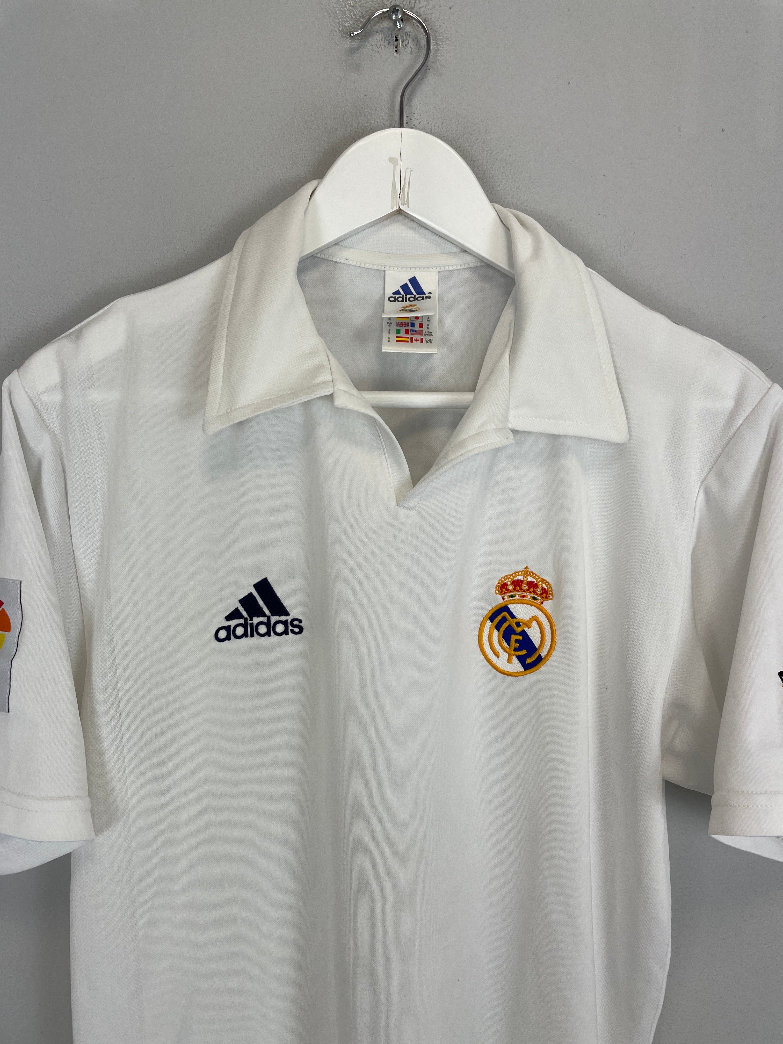 Shop 2001/02 REAL MADRID *CENTENARY* HOME SHIRT (S) NIKE, classic football shirts, vintage football shirts & retro soccer jerseys at Cult Kits