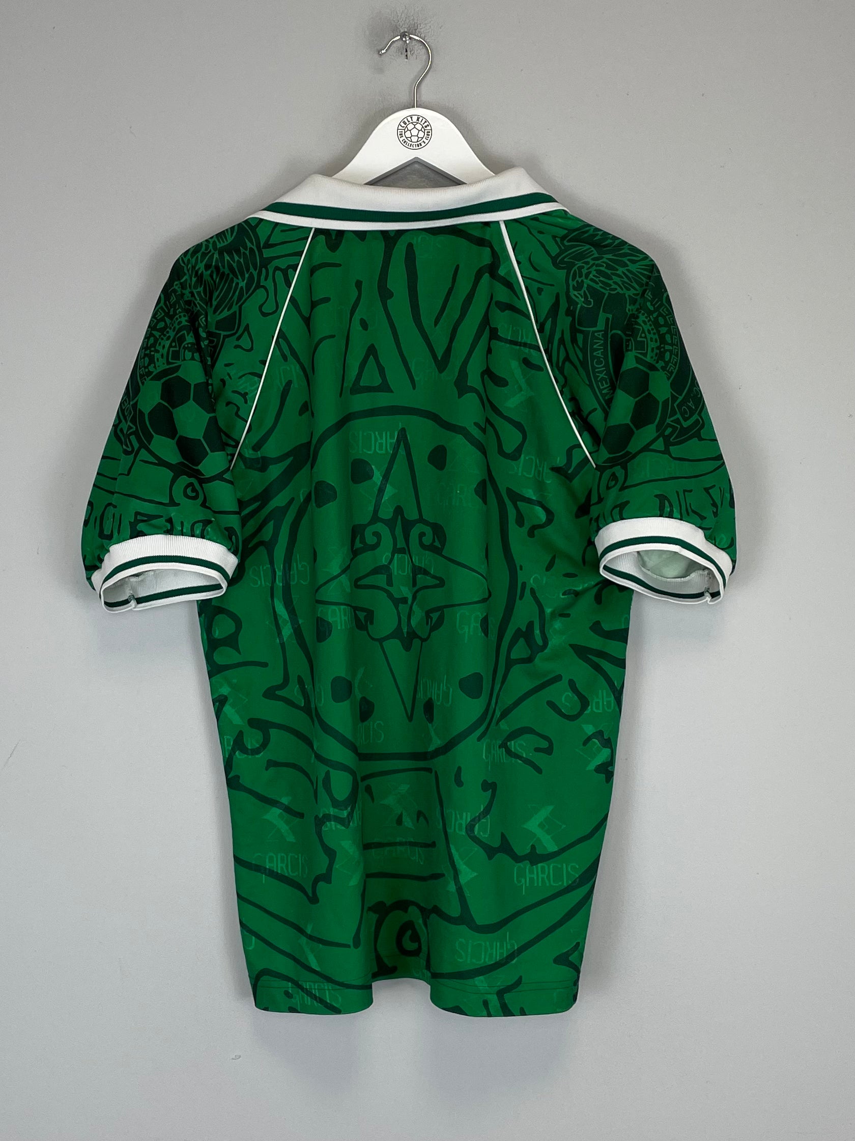 Shop 1999 MEXICO HOME SHIRT (M) GARCIS, classic football shirts, vintage football shirts & retro soccer jerseys at Cult Kits