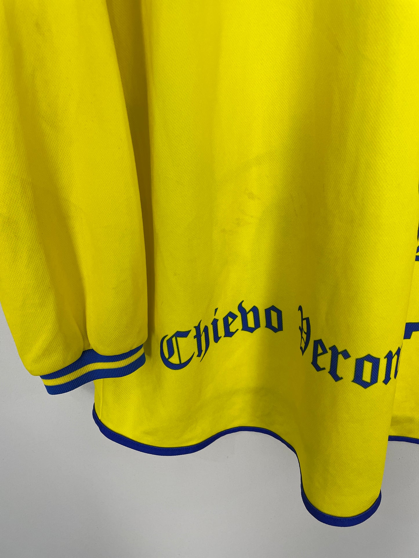 2001/02 CHIEVO D'ANNA #94 * MATCH ISSUED* L/S HOME SHIRT (XL) JOMA