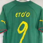 Shop 2004/06 CAMEROON ETO'O #9 HOME SHIRT (L) PUMA, classic football shirts, vintage football shirts & retro soccer jerseys at Cult Kits