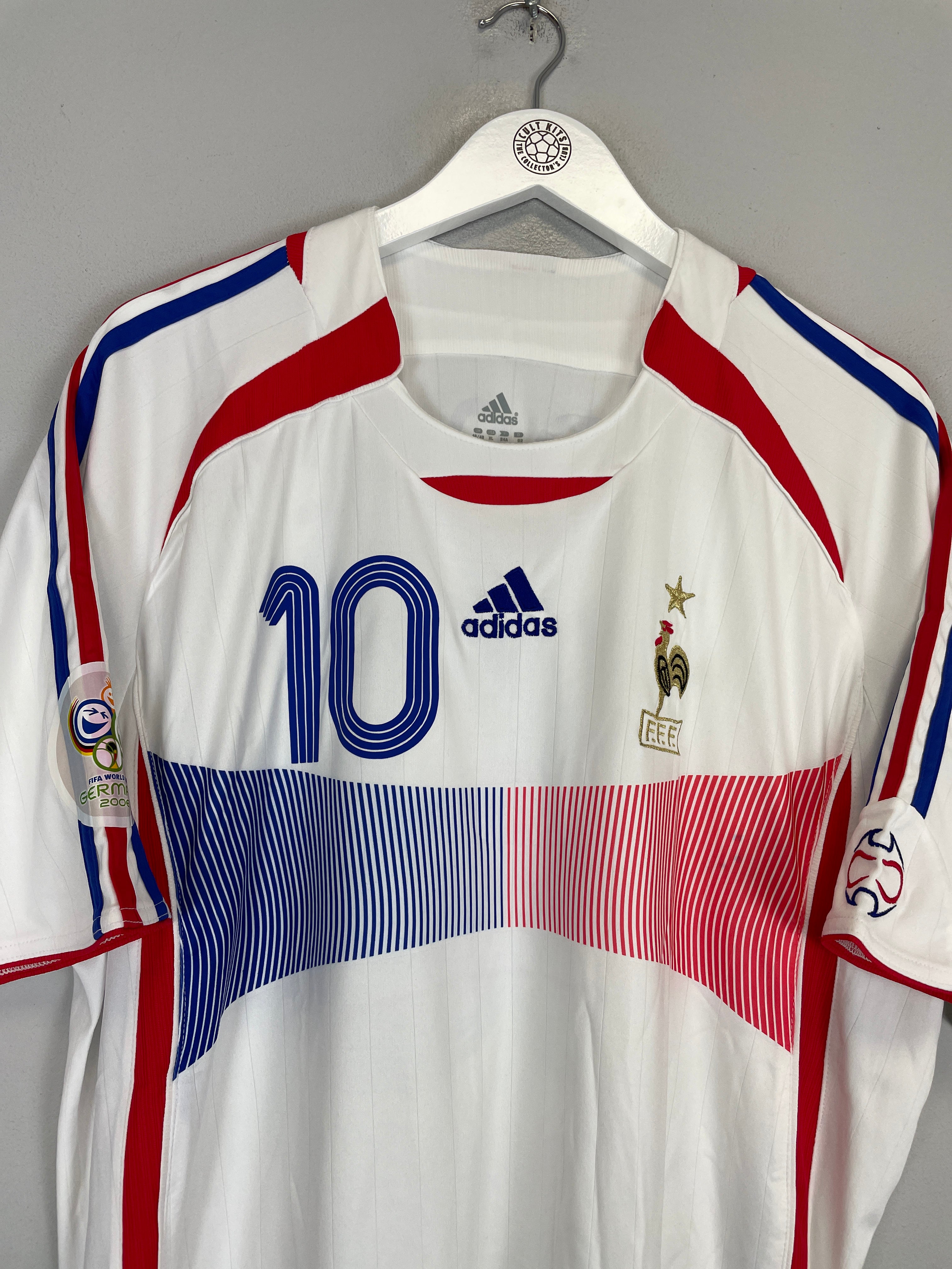 Shop 2006/07 FRANCE ZIDANE #10 AWAY SHIRT (XL) ADIDAS, classic football shirts, vintage football shirts & retro soccer jerseys at Cult Kits