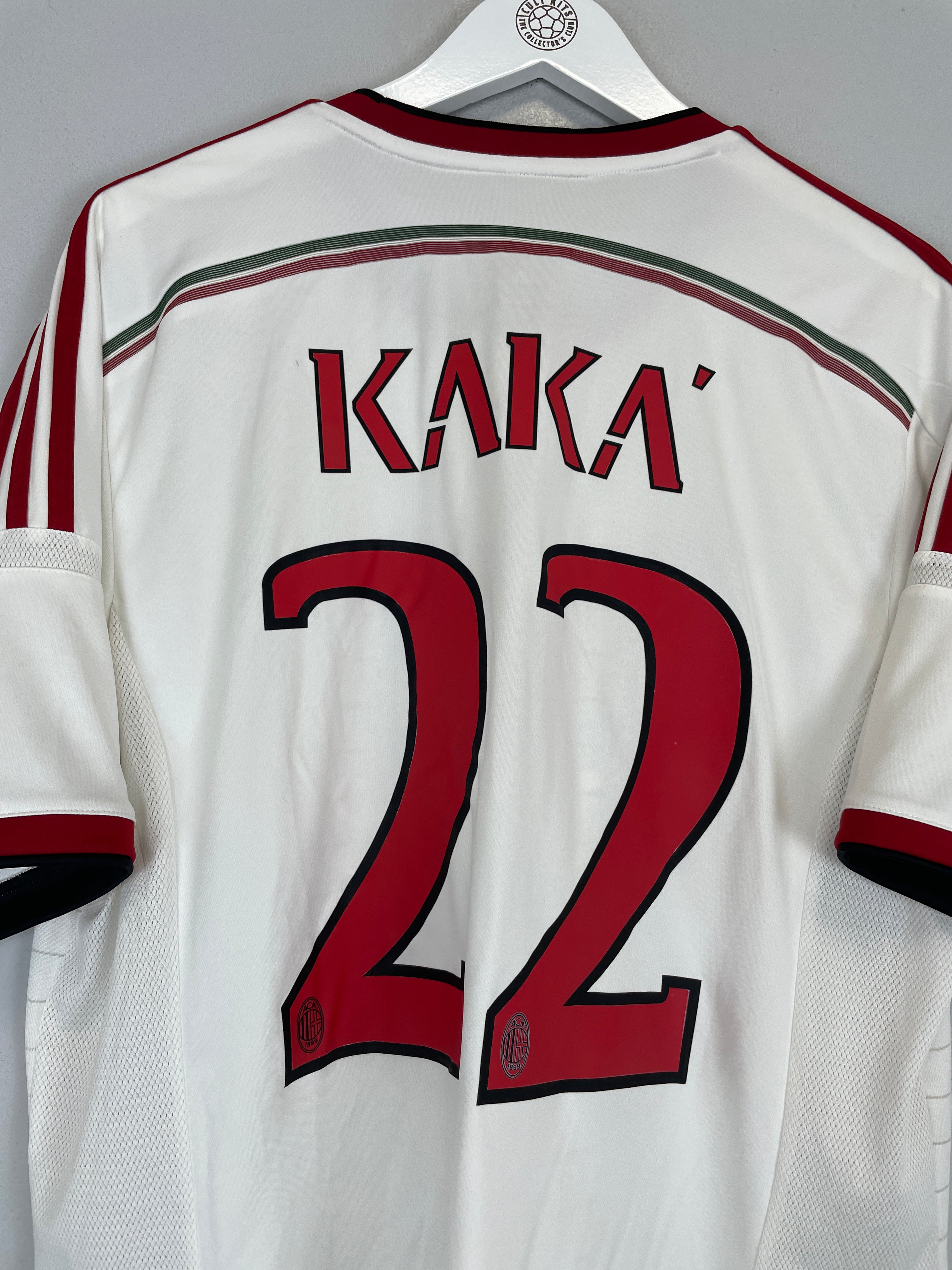 Shop 2014/15 AC MILAN KAKA #22 AWAY SHIRT (XL) ADIDAS, classic football shirts, vintage football shirts & retro soccer jerseys at Cult Kits