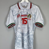 Shop 1998 MEXICO HERNANDEZ #15 *REISSUE* AWAY SHIRT (M) ABA SPORT, classic football shirts, vintage football shirts & retro soccer jerseys at Cult Kits