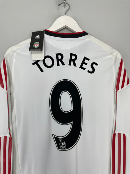 2010/11 LIVERPOOL TORRES #9 *PLAYER ISSUE* BNWT L/S AWAY SHIRT (L) ADIDAS