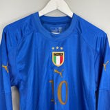 Shop 2004/06 ITALY R.BAGGIO #10 HOME SHIRT (M) PUMA, classic football shirts, vintage football shirts & retro soccer jerseys at Cult Kits
