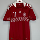 2010/11 DENMARK BENDTNER #11 HOME SHIRT (L) ADIDAS