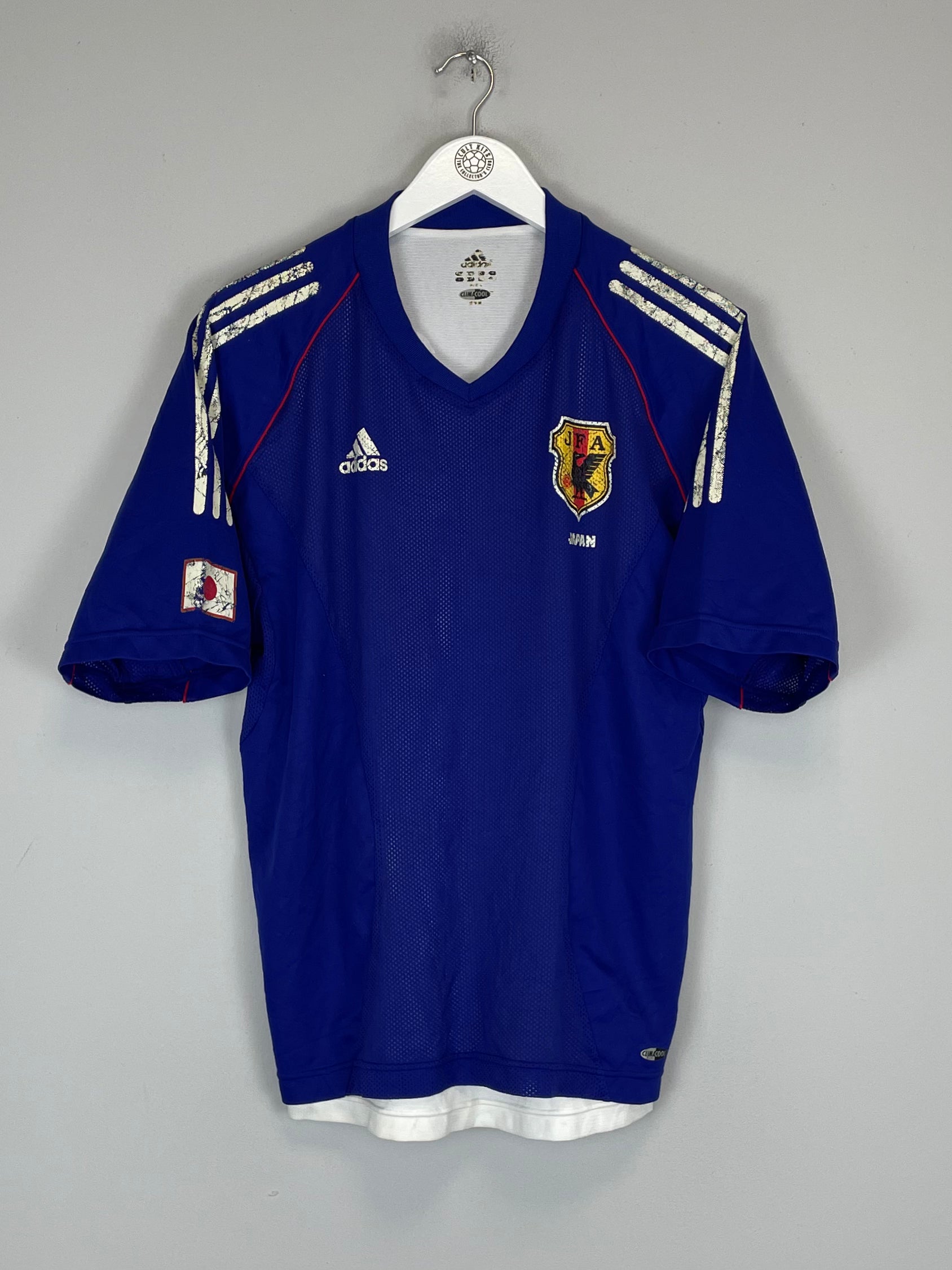 Shop 2002 JAPAN *PLAYER ISSUE* HOME SHIRT (M) ADIDAS, classic football shirts, vintage football shirts & retro soccer jerseys at Cult Kits