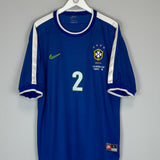 1998/00 BRAZIL CAFU #2 AWAY SHIRT (L) NIKE