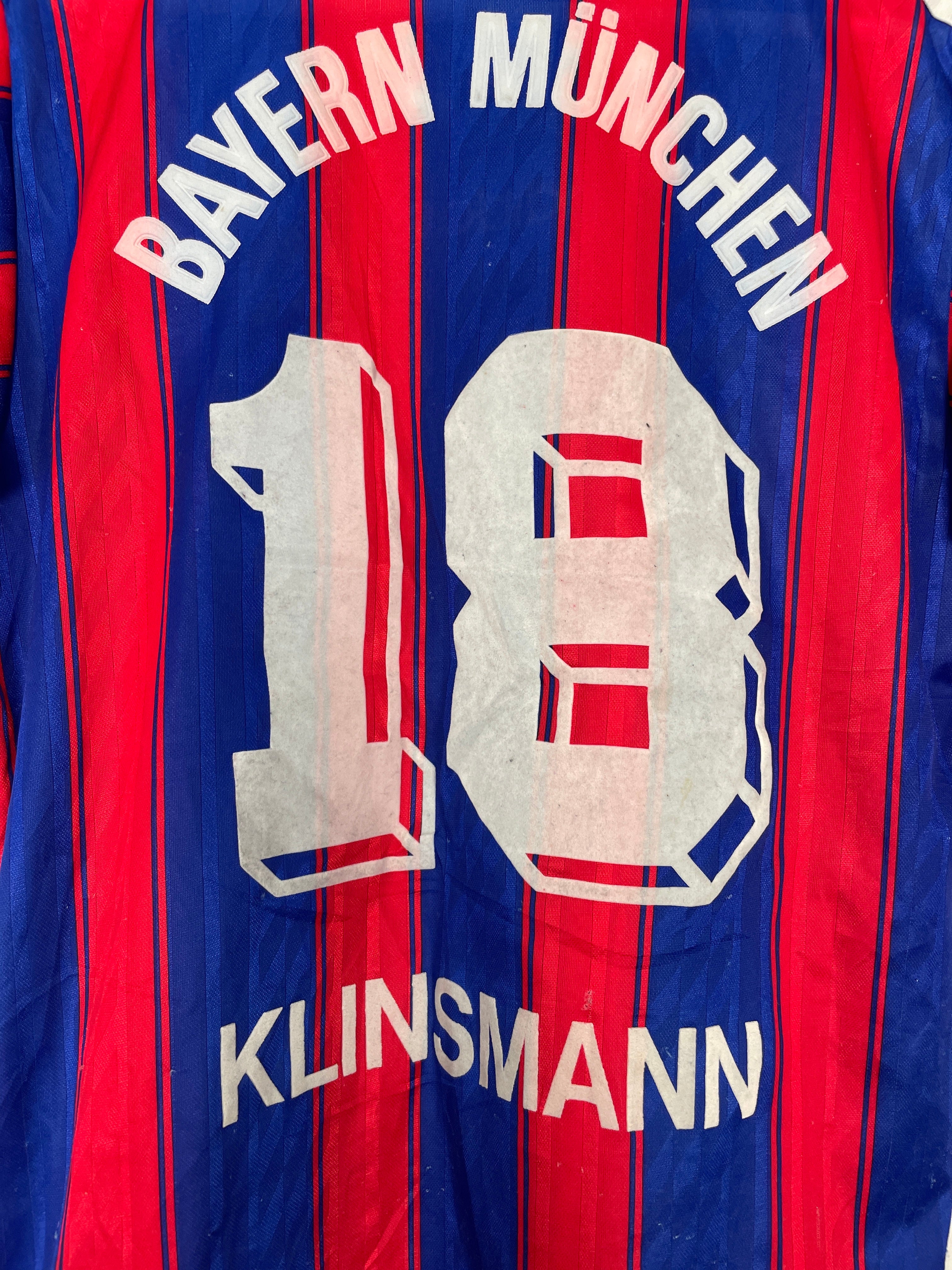 Shop 1995/97 BAYERN MUNICH KLINSMANN #18 HOME SHIRT (S) ADIDAS, classic football shirts, vintage football shirts & retro soccer jerseys at Cult Kits