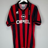 1995/96 AC MILAN BAGGIO #18 HOME SHIRT (L) LOTTO