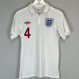 Shop 2010/11 ENGLAND GERRARD #4 HOME SHIRT (S) UMBRO, classic football shirts, vintage football shirts & retro soccer jerseys at Cult Kits