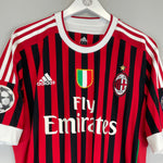 Shop 2011/12 AC MILAN IBRAHIMOVIC #11 C/L HOME SHIRT (L) ADIDAS, classic football shirts, vintage football shirts & retro soccer jerseys at Cult Kits