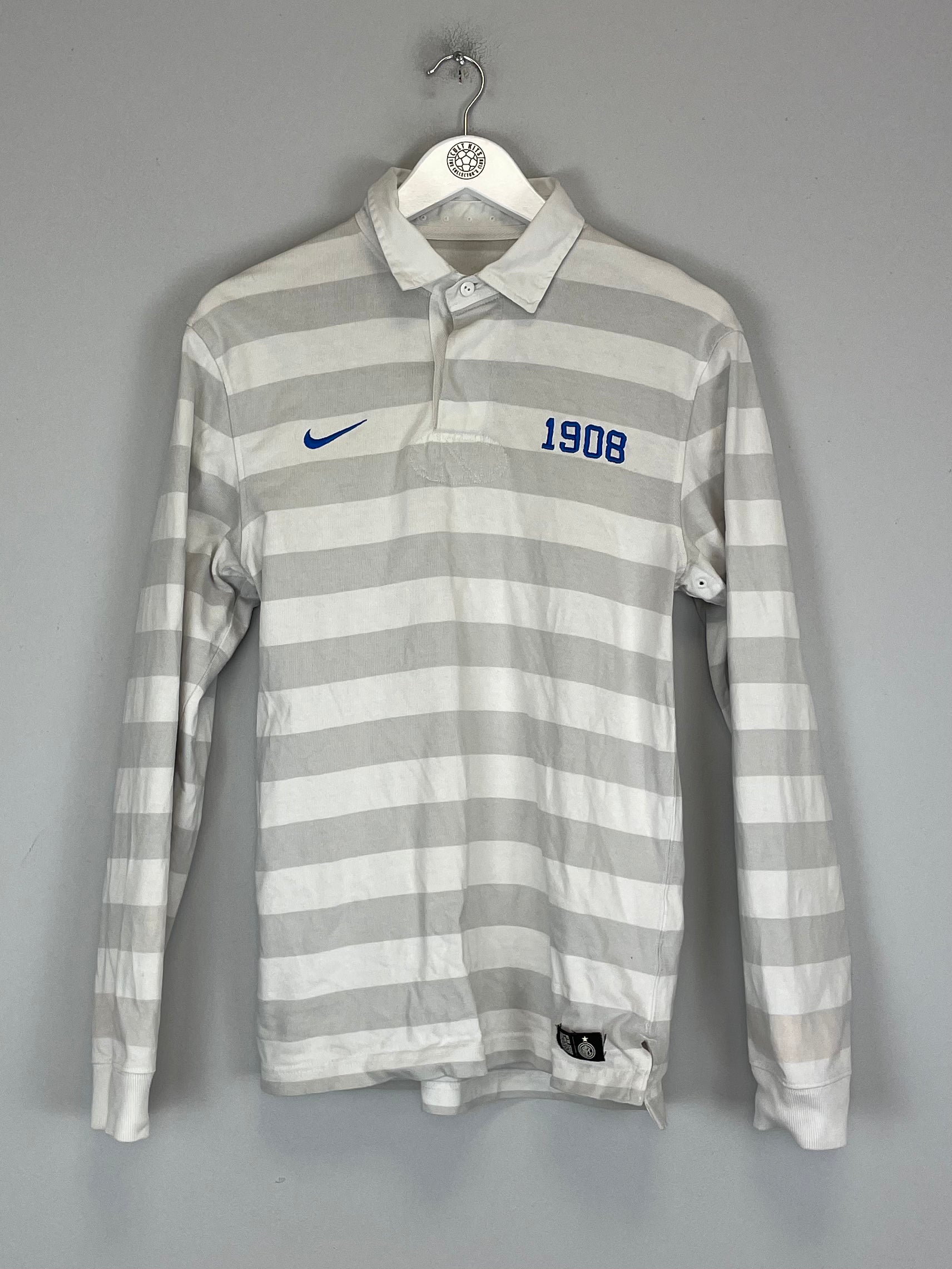 Shop 2007/08 INTER MILAN L/S POLO SHIRT (S) NIKE, classic football shirts, vintage football shirts & retro soccer jerseys at Cult Kits