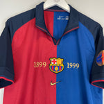 Shop 1999/00 BARCELONA HOME SHIRT (L) NIKE, classic football shirts, vintage football shirts & retro soccer jerseys at Cult Kits