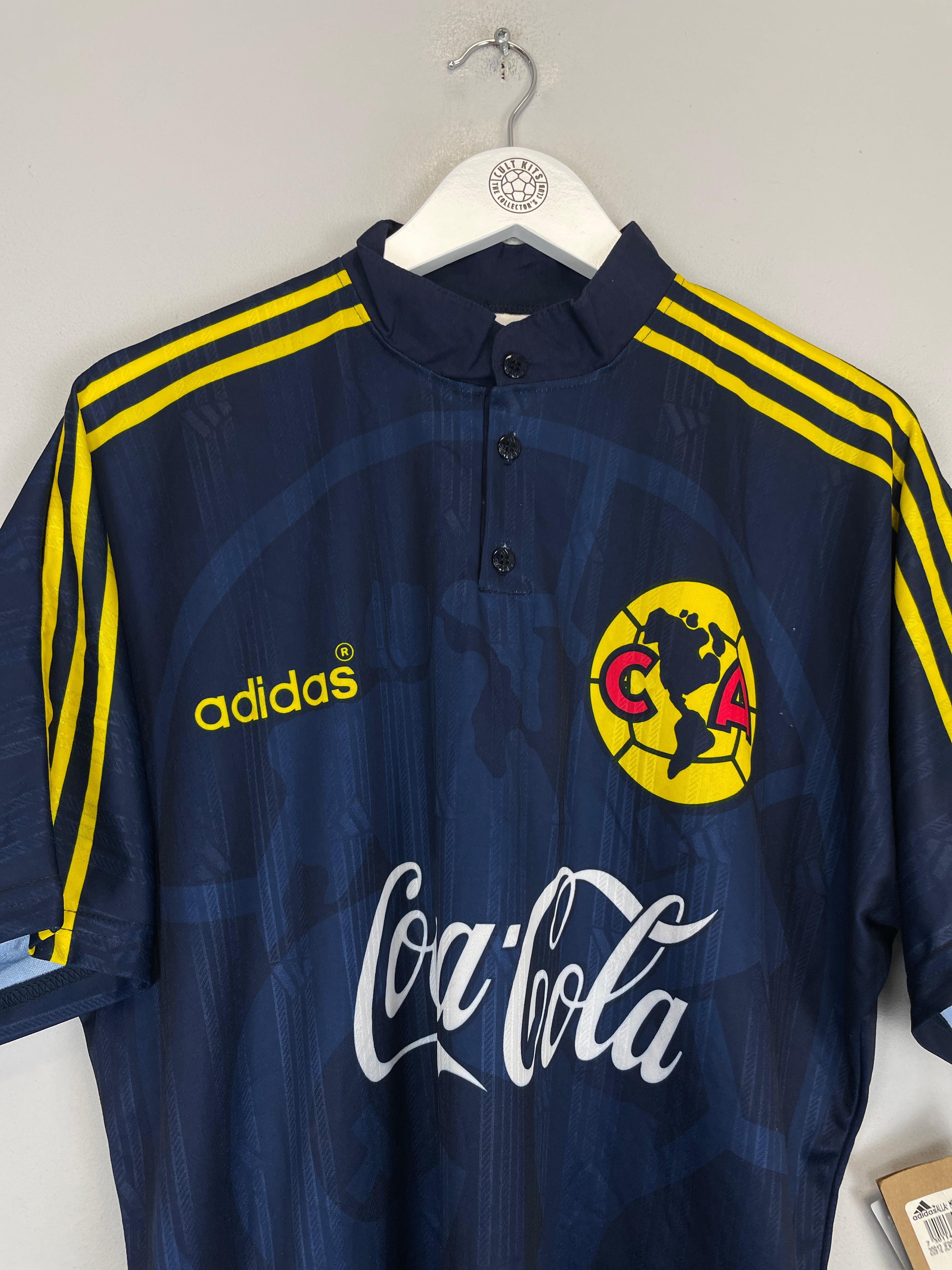 Shop 1997/98 CLUB AMERICA *BNWT* AWAY SHIRT (XL) ADIDAS, classic football shirts, vintage football shirts & retro soccer jerseys at Cult Kits