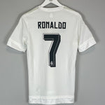 Shop 2015/16 REAL MADRID RONALDO #7 HOME SHIRT (S) ADIDAS, classic football shirts, vintage football shirts & retro soccer jerseys at Cult Kits