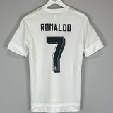 Shop 2015/16 REAL MADRID RONALDO #7 HOME SHIRT (S) ADIDAS, classic football shirts, vintage football shirts & retro soccer jerseys at Cult Kits