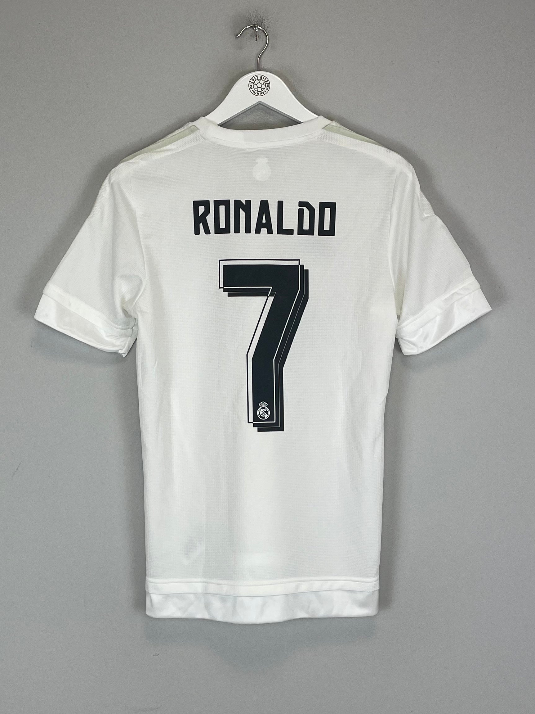 Shop 2015/16 REAL MADRID RONALDO #7 HOME SHIRT (S) ADIDAS, classic football shirts, vintage football shirts & retro soccer jerseys at Cult Kits