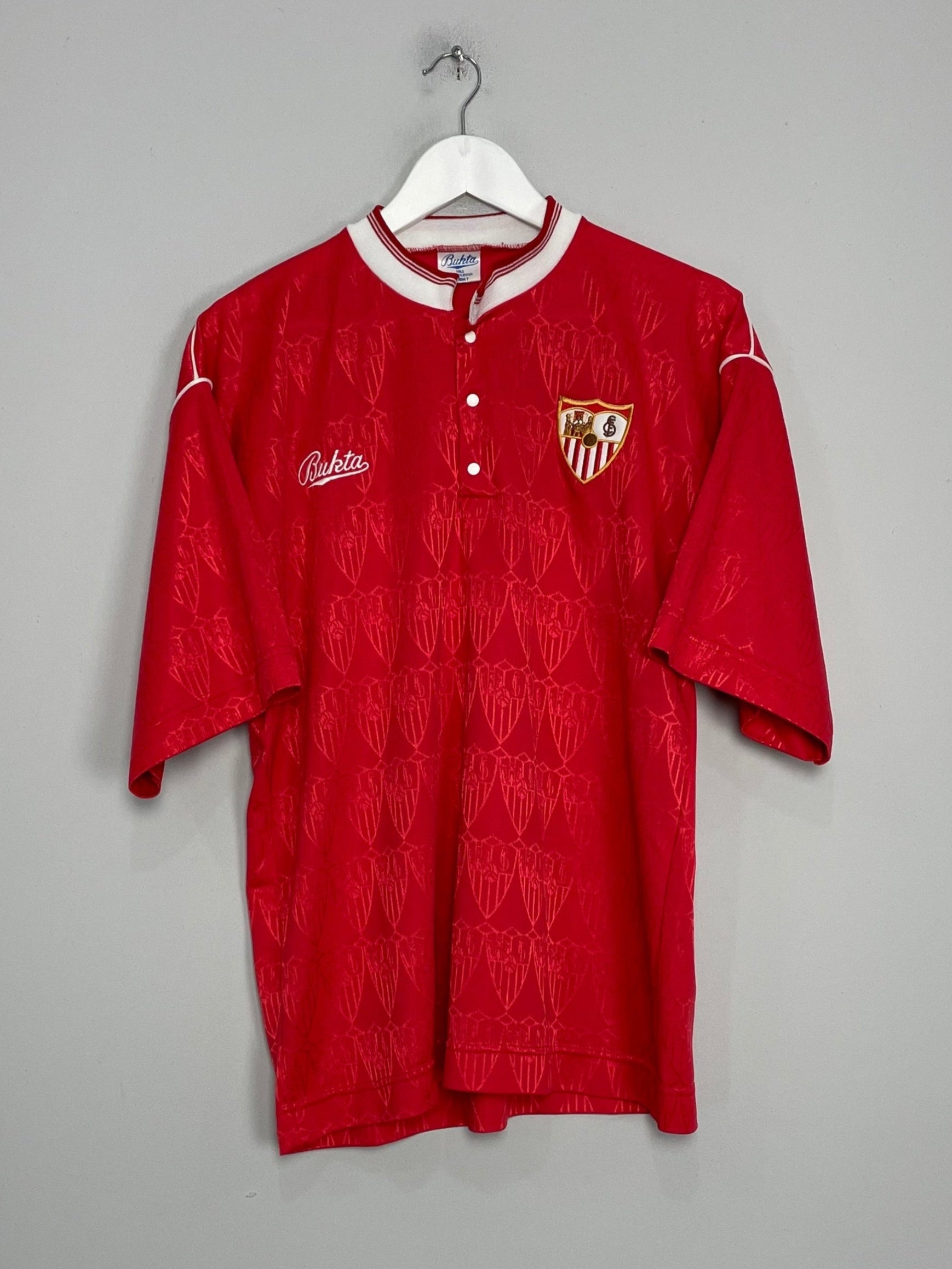 Shop 1990/92 SEVILLA MARADONA #10 AWAY SHIRT (M) BUKTA, classic football shirts, vintage football shirts & retro soccer jerseys at Cult Kits