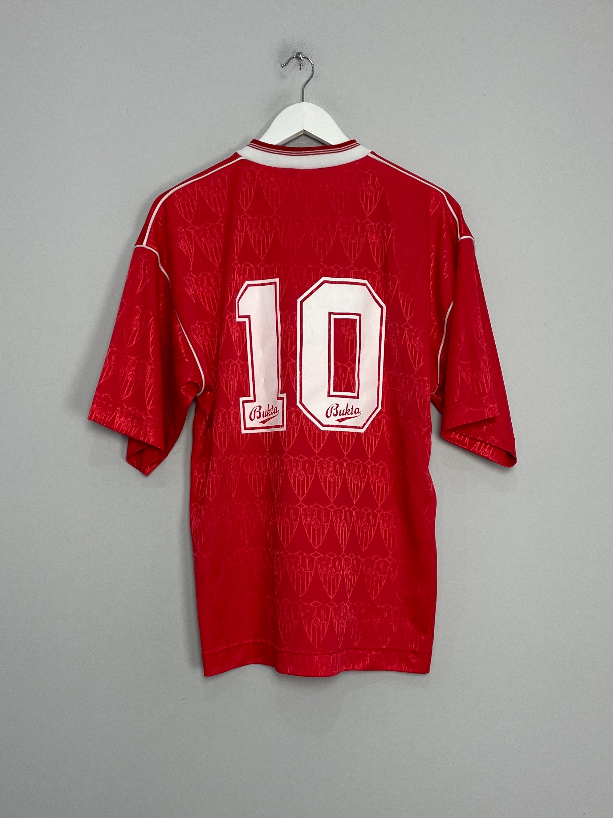 Shop 1990/92 SEVILLA MARADONA #10 AWAY SHIRT (M) BUKTA, classic football shirts, vintage football shirts & retro soccer jerseys at Cult Kits