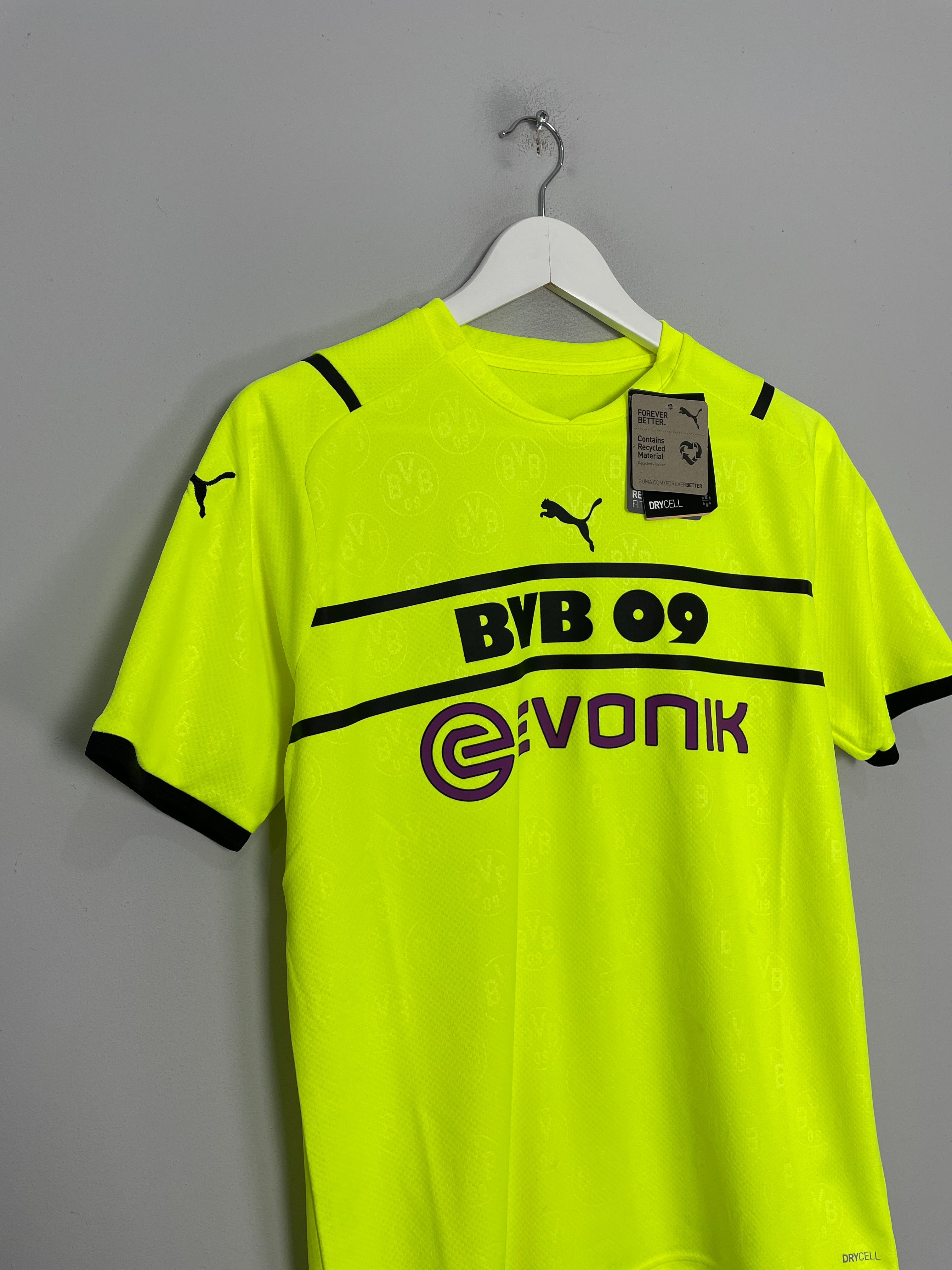 Shop 2021/22 Dortmund *BNWT* Cup Shirt (Kids - Multiple Sizes) Puma, classic football shirts, vintage football shirts & retro soccer jerseys at Cult Kits