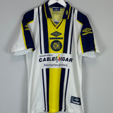 Shop 1998/99 ROSARIO CENTRAL AWAY SHIRT (M) UMBRO, classic football shirts, vintage football shirts & retro soccer jerseys at Cult Kits