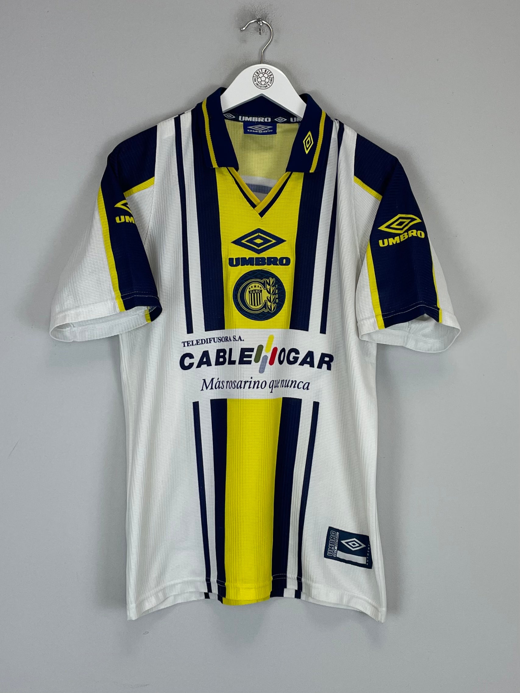 Shop 1998/99 ROSARIO CENTRAL AWAY SHIRT (M) UMBRO, classic football shirts, vintage football shirts & retro soccer jerseys at Cult Kits