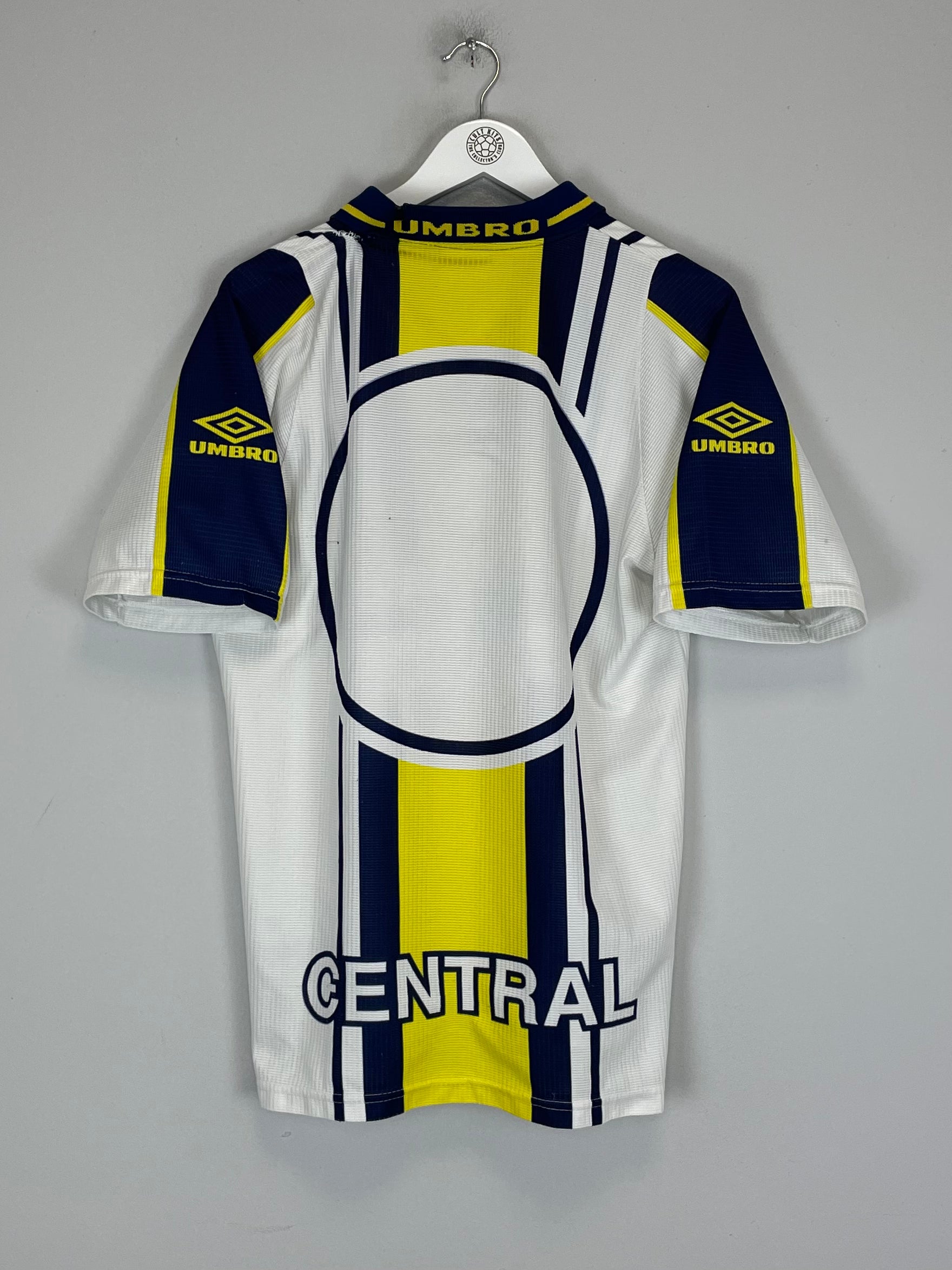 Shop 1998/99 ROSARIO CENTRAL AWAY SHIRT (M) UMBRO, classic football shirts, vintage football shirts & retro soccer jerseys at Cult Kits