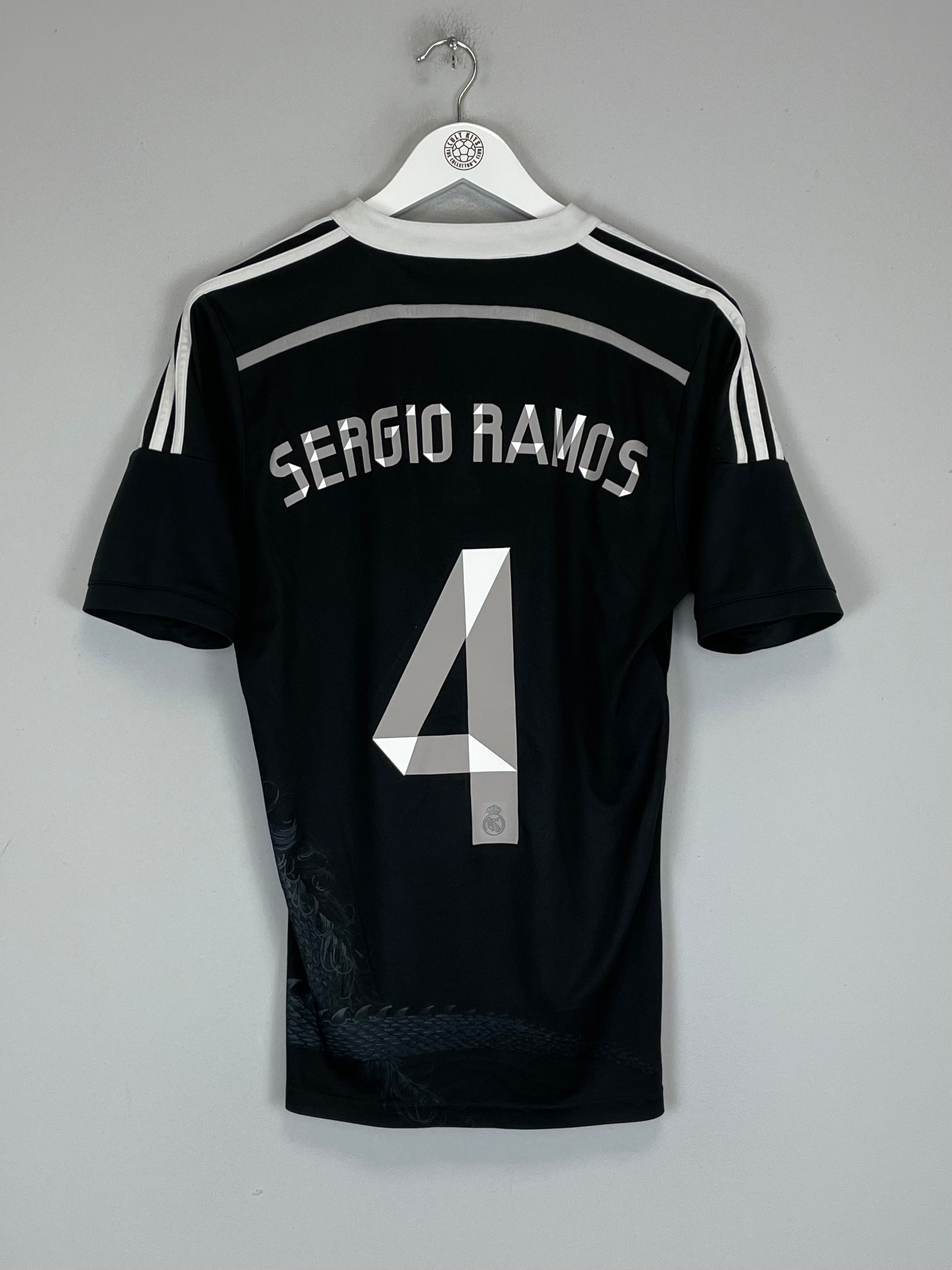 Shop 2014/15 REAL MADRID SERGIO RAMOS #4 THIRD SHIRT (S) ADIDAS, classic football shirts, vintage football shirts & retro soccer jerseys at Cult Kits