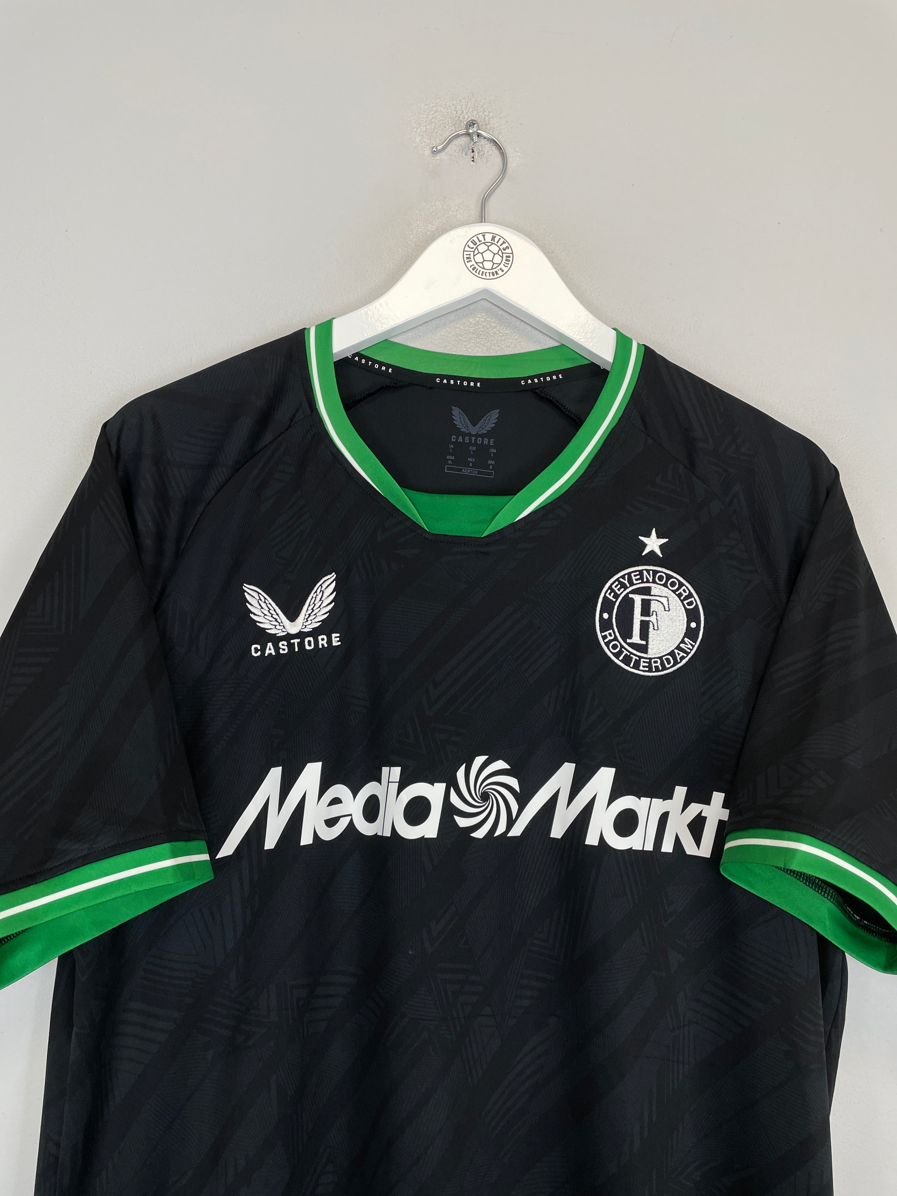 Shop 2024/25 FEYENOORD MILAMBO #27 AWAY SHIRT (L) CASTORE, classic football shirts, vintage football shirts & retro soccer jerseys at Cult Kits