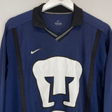 Shop 1998 UNAM PUMAS J.CAMPOS #1 SHIRT (M) NIKE, classic football shirts, vintage football shirts & retro soccer jerseys at Cult Kits