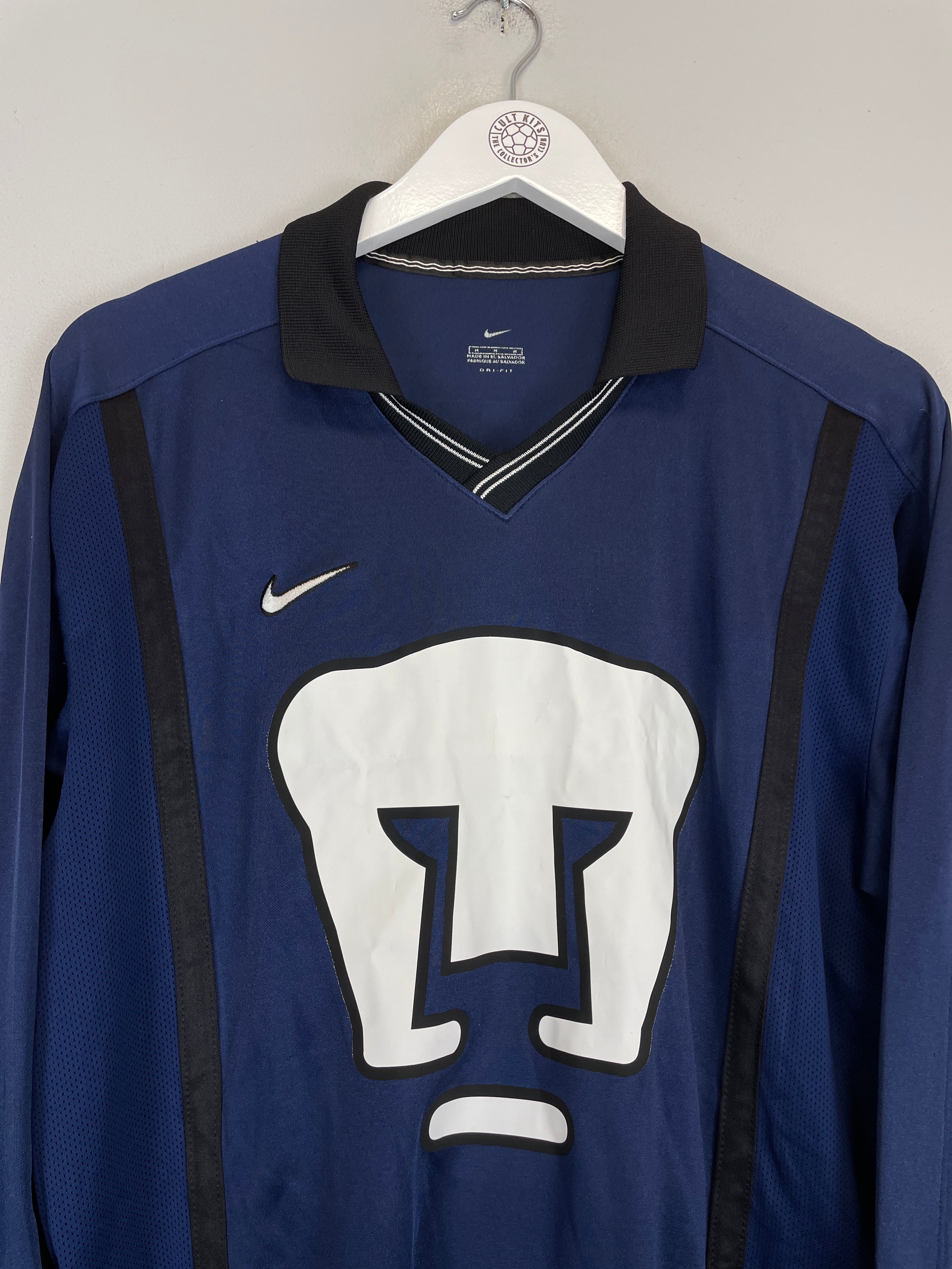 Shop 1998 UNAM PUMAS J.CAMPOS #1 SHIRT (M) NIKE, classic football shirts, vintage football shirts & retro soccer jerseys at Cult Kits